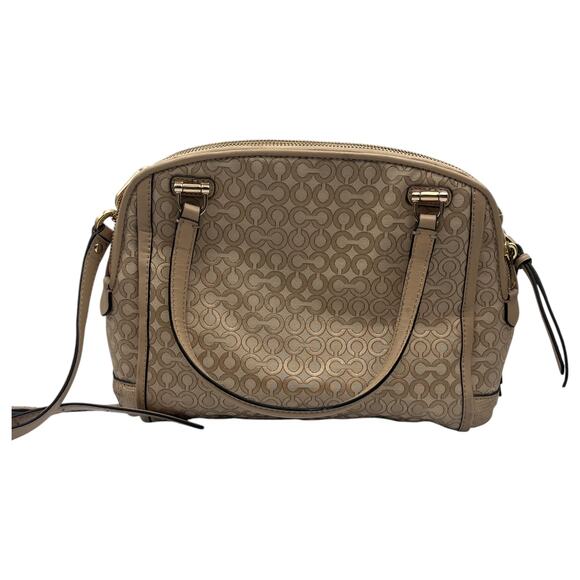Coach Madison Georgie Op Art Convertible Satchel Hand Shoulder Crossbody Bag - Picture 2 of 9